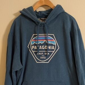 Patagonia Teal Hoodie for Women - Size L